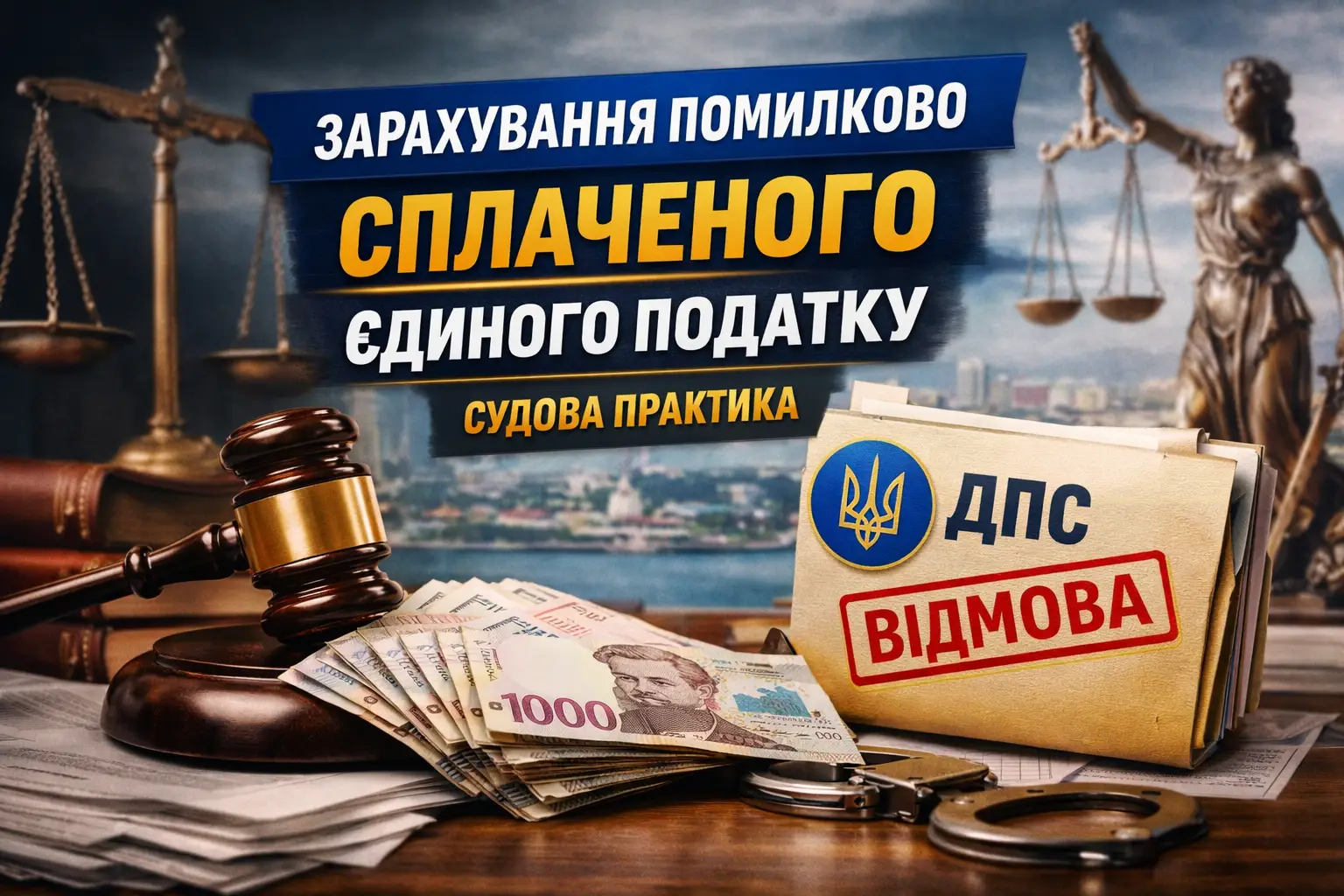 Зарахування помилково сплаченого єдиного податку: судове рішення щодо обов’язку ДПС зарахувати кошти ФОП у рахунок податкового боргу